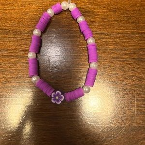 Brackets,color-purple with pearls